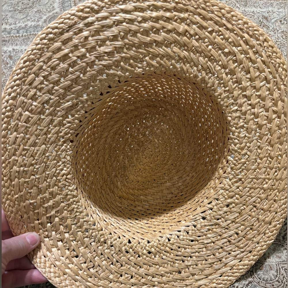 Straw Hat with Ribbon - Picture 3 of 7